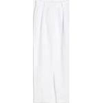 Weiße H&M Bundfaltenhosen für Damen Größe M 