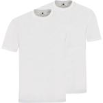 Weiße Kurzärmelige HAJO Rundhals-Auschnitt Kurzarm Unterhemden aus Jersey trocknergeeignet für Herren Größe 4 XL Große Größen 2 Teile 