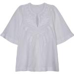 Reduzierte Weiße Seidensticker Blusenshirts aus Baumwolle für Damen Größe XS 