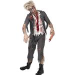 Graue Smiffys Meme / Theme Halloween Zombie Kostüme aus Polyester für Herren Größe L 