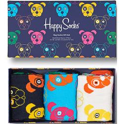 HAPPY SOCKS Herren Socken Geschenkbox DOGS 3-er Pkg. multi bunt | 36-40