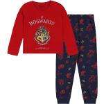 Rote Harry Potter Kinderpyjamas & Kinderschlafanzüge aus Baumwolle für Jungen 