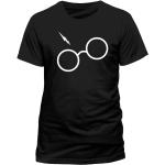 Schwarze Print Harry Potter T-Shirts für Damen Größe XXL 