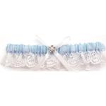 Reduzierte Blaue Elegante Strumpfbänder mit Schleifen für Damen für die Braut 