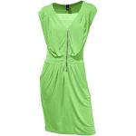 Heine - Best Connections Damen-Kleid Reißverschluß-Kleid mit Raffungen Grün Größe 36