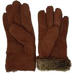 Braune Fingerhandschuhe aus Leder für Damen Größe XL 