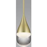 Goldene Helestra LED-Pendelleuchten matt aus Glas 