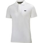 Reduzierte Weiße Streetwear Kurzärmelige Helly Hansen Kurzarm Poloshirts aus Polyamid für Herren Größe L 