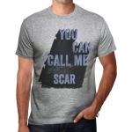 Herren Grafik T-Shirt Du kannst mich Narbe nennen – You Can Call Me Scar – Öko-Verantwortlich Vintage Jahrgang Kurzarm Lustige Druck Geburtstag