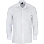 Reduzierte Weiße Langärmelige OLYMP Hemden mit Umschlagmanschetten aus Baumwolle für Herren Einheitsgröße 