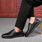 Schwarze Business Flache Business-Schuhe für Herren 