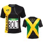 Herren Sports Usain Bolt Rio T-Shirt Jamaika - Schwarz - Groß