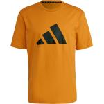 Orange adidas Graphic Nachhaltige Herrensportshirts Orangen aus Baumwolle Größe S 