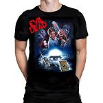 Evil Dead Movie Poster Herren T-Shirt Baumwolle Klassisch Horror Film Grafik Tee Shirt, Schwarz , L