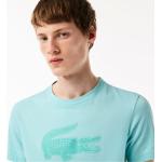 Hellgrüne Lacoste T-Shirts aus Baumwolle für Herren Größe L 