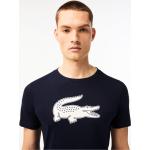 Marineblaue Lacoste T-Shirts aus Baumwolle für Herren Größe M 