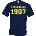 Herren T-Shirt Shirt Fenerbahce Istanbul, Navyblau, M