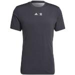 Herren Tennis-T-Shirt Adidas New York Printed Tee - carbon S