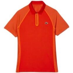 Herren Tennispoloshirt Lacoste Sport Recycled Polyester Polo Shirt - rouge/orange S