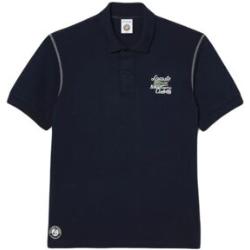 Herren Tennispoloshirt Lacoste Sport Roland Garros Edition Pique Polo Shirt - bleu marine S