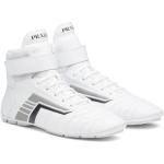 Weiße Prada Sneaker mit Klettverschluss Klettverschluss aus Gummi für Herren 