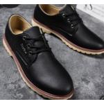 Braune Business Oxford Schuhe Schnürung aus Leder atmungsaktiv für Herren 