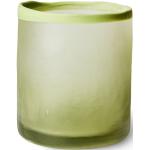 Olivgrüne Teelichtgläser aus Glas 