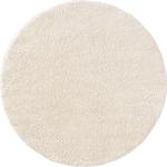 Weiße benuta Hochflorteppiche & Shaggy Teppiche 160 cm Limonaden aus Kunstfaser 