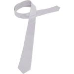 Silberne Schmale Krawatten für Herren zur Hochzeit 