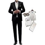 Elfenbeinfarbene Business Hochzeitsanzüge aus Wolle für Herren Größe 3 XL 