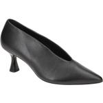 Schwarze Högl Damenpumps aus Glattleder mit herausnehmbarem Fußbett Größe 41,5 mit Absatzhöhe 5cm bis 7cm 