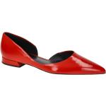 Rote Högl Damenballerinas aus Glattleder mit herausnehmbarem Fußbett mit Absatzhöhe 5cm bis 7cm 