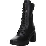 Schwarze Högl Blockabsatz Stiefel mit Absatz Schnürung für Damen Größe 34,5 