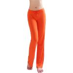 Orange Yogahosen Orangen aus Modal für Damen Größe M 