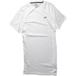 Hollister Herren Tee Graphic T-Shirt - V Ausschnitt - Rundhalsausschnitt, Weiß 0942-100, Klein