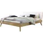Hellbraune Moderne Betten Landhausstil geölt aus Holz 140x200 cm 