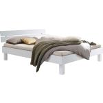 Weiße Moderne Betten Landhausstil aus Holz 100x200 cm 
