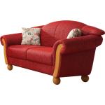 Rote Home Affaire Zweisitzer-Sofas aus Holz 