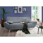Blaue Moderne Home Affaire Dreisitzer-Sofas aus Holz 