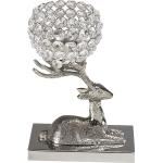 Silberne Romantische 15 cm Home Affaire Kerzenhalter Tiere 