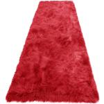 Rote Home Affaire Teppich-Läufer aus Kunstfell 