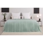 Grüne Gestreifte Moderne Home Affaire Tagesdecken & Bettüberwürfe aus Baumwolle 140x210 cm 