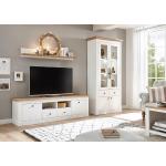 Weiße Rustikale Home Affaire Wohnzimmermöbel aus Holz 