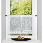 Weiße Landhausstil Home Wohnideen Scheibengardinen aus Polyester 2 Teile 