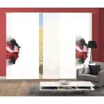 Rote Home Wohnideen Schiebegardinen & Schiebevorhänge aus Polyester lichtundurchlässig 5 Teile 