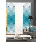 Blaue Moderne Home Wohnideen Schiebegardinen & Schiebevorhänge aus Polyester lichtundurchlässig 5 Teile 