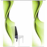 Grüne Moderne Home Wohnideen Schiebegardinen & Schiebevorhänge aus Polyester lichtundurchlässig 5 Teile 