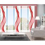Rote Home Wohnideen Schiebegardinen & Schiebevorhänge aus Polyester lichtundurchlässig 5 Teile 