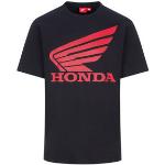 Schwarze Honda Rundhals-Auschnitt T-Shirts aus Baumwolle für Herren Größe XL 