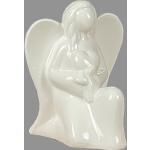 Weiße 14 cm Hossner Heimtex Engelfiguren aus Porzellan 